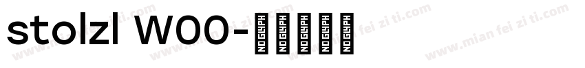 stolzl W00字体转换
